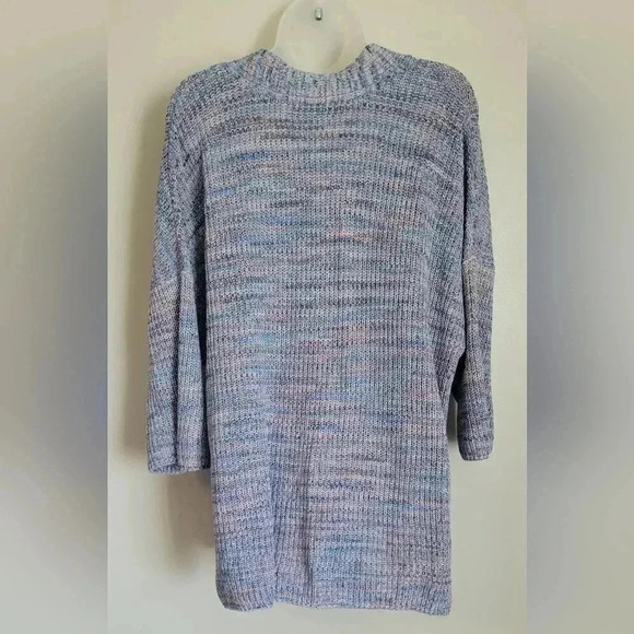 J. Jill 100% organic cotton easy drop shoulder v neck tunic sweater XL - Picture 10 of 12